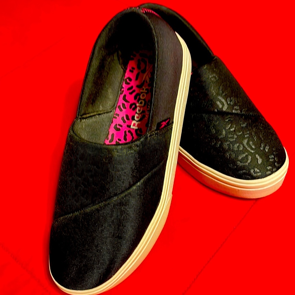 Reebok platform slip on